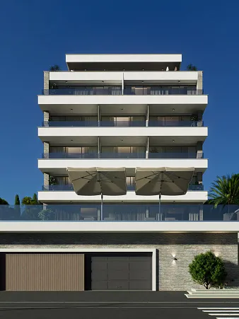 Luxuriöser 4-stöckiger Komplex mit Pool und Panoramablick auf das Meer